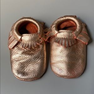 Freshly Picked Size 4 Rose Gold Moccs